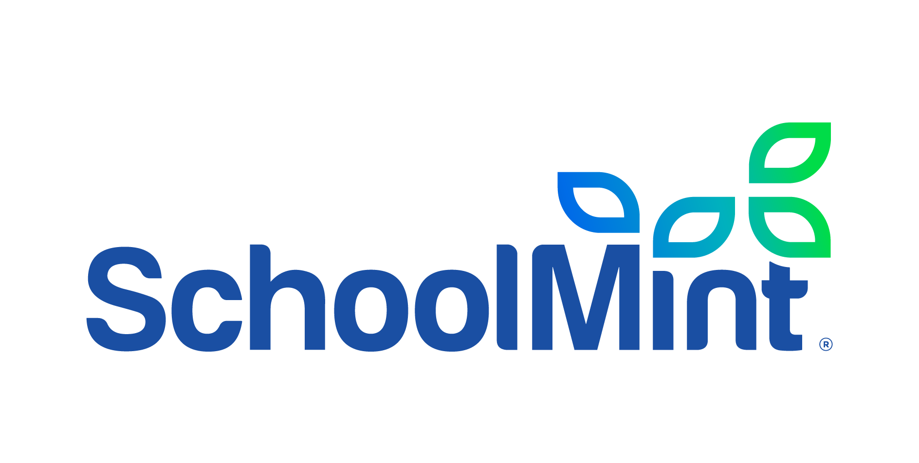 Logo with Blue Type
