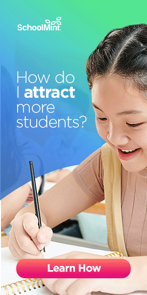 attract enroll retain students with schoolmint ad