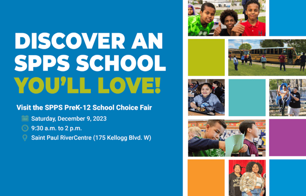 school choice fair ad from saint paul public schools