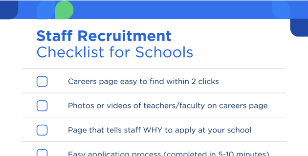 teacher recruitment checklist