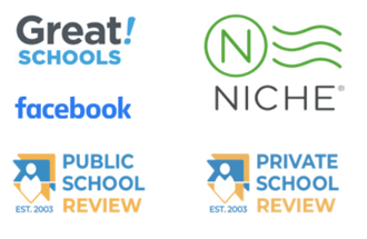 the most common school review websites and platforms